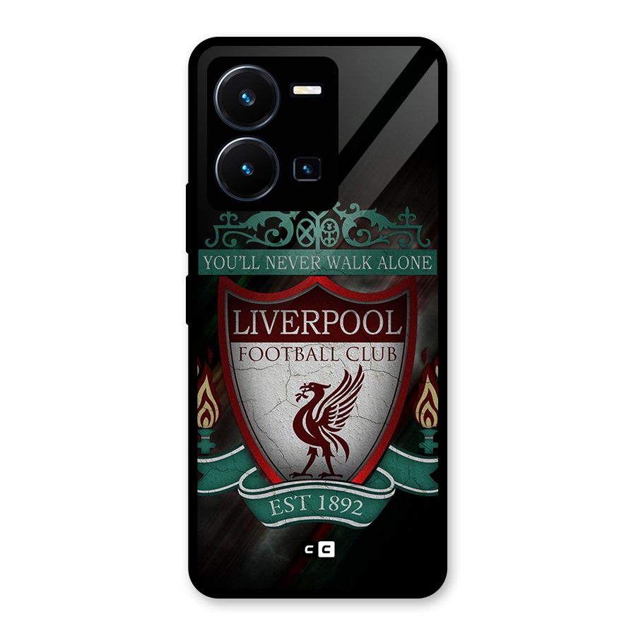 LiverPool FootBall Club Glass Back Case for Vivo Y35