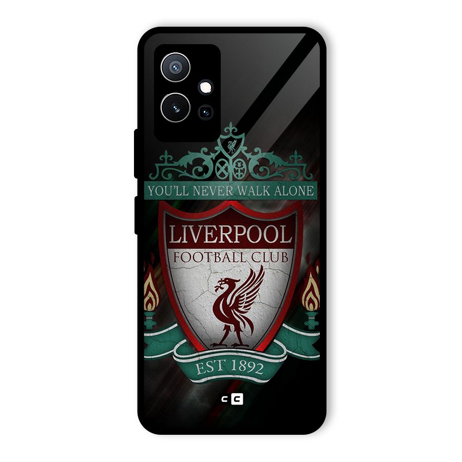 LiverPool FootBall Club Glass Back Case for Vivo Y75 5G