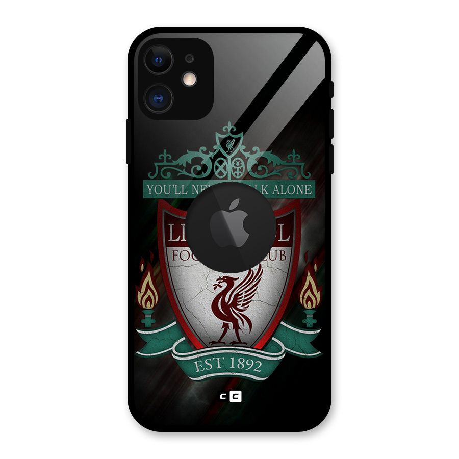 LiverPool FootBall Club Glass Back Case for iPhone 11 Logo Cut