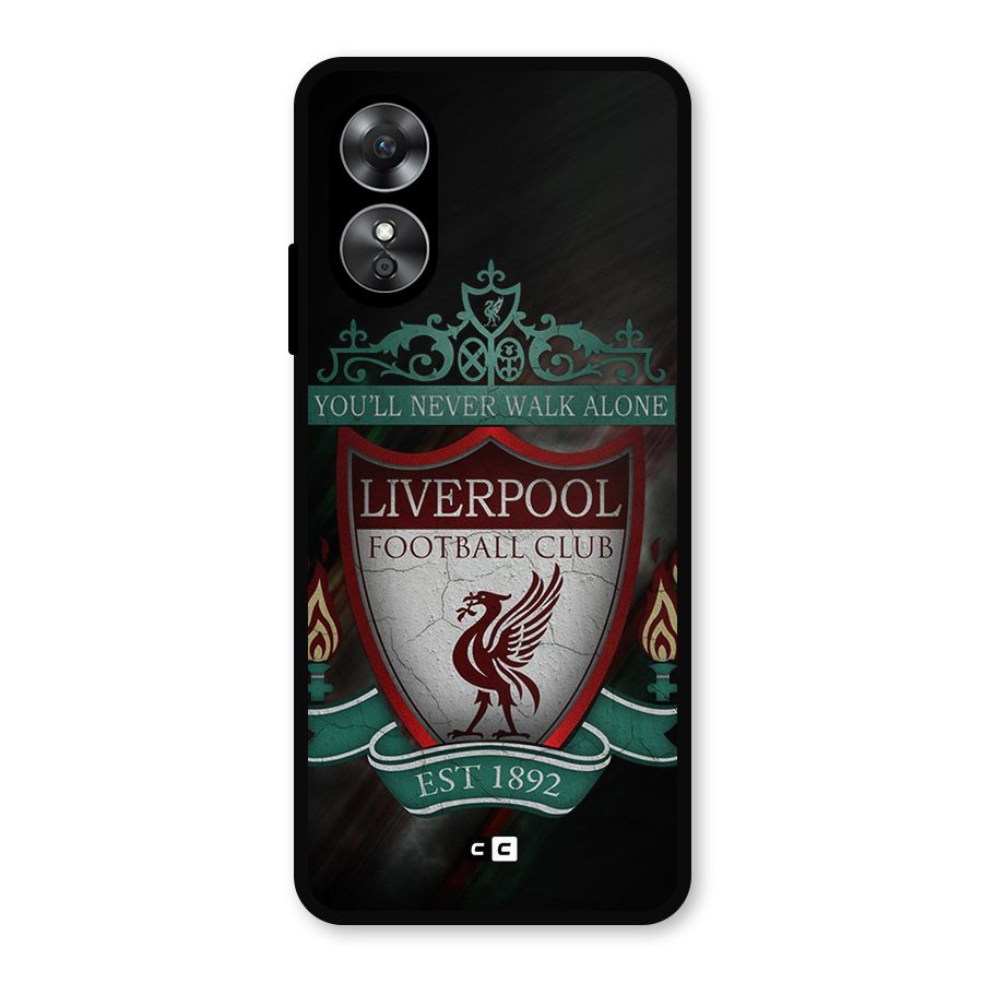 LiverPool FootBall Club Metal Back Case for Oppo A17