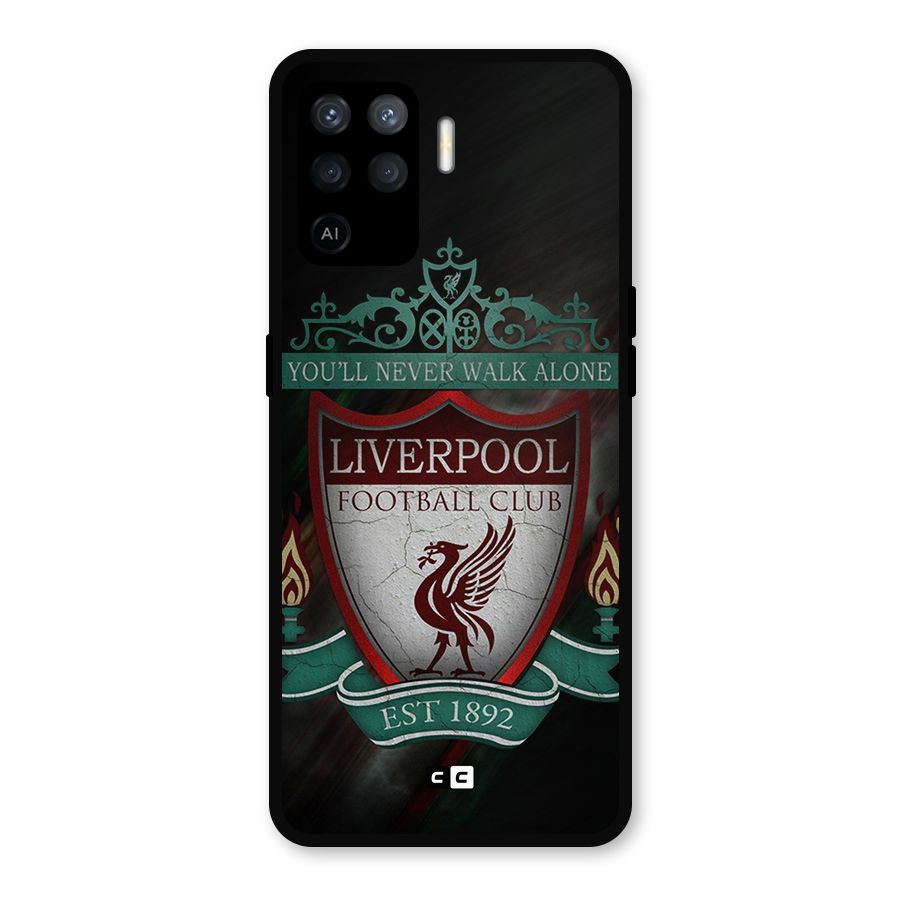 LiverPool FootBall Club Metal Back Case for Oppo F19 Pro