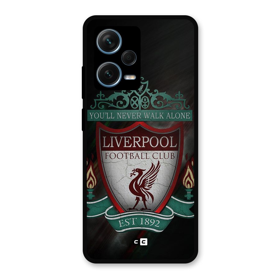 LiverPool FootBall Club Metal Back Case for Redmi Note 12 Pro Plus 5G