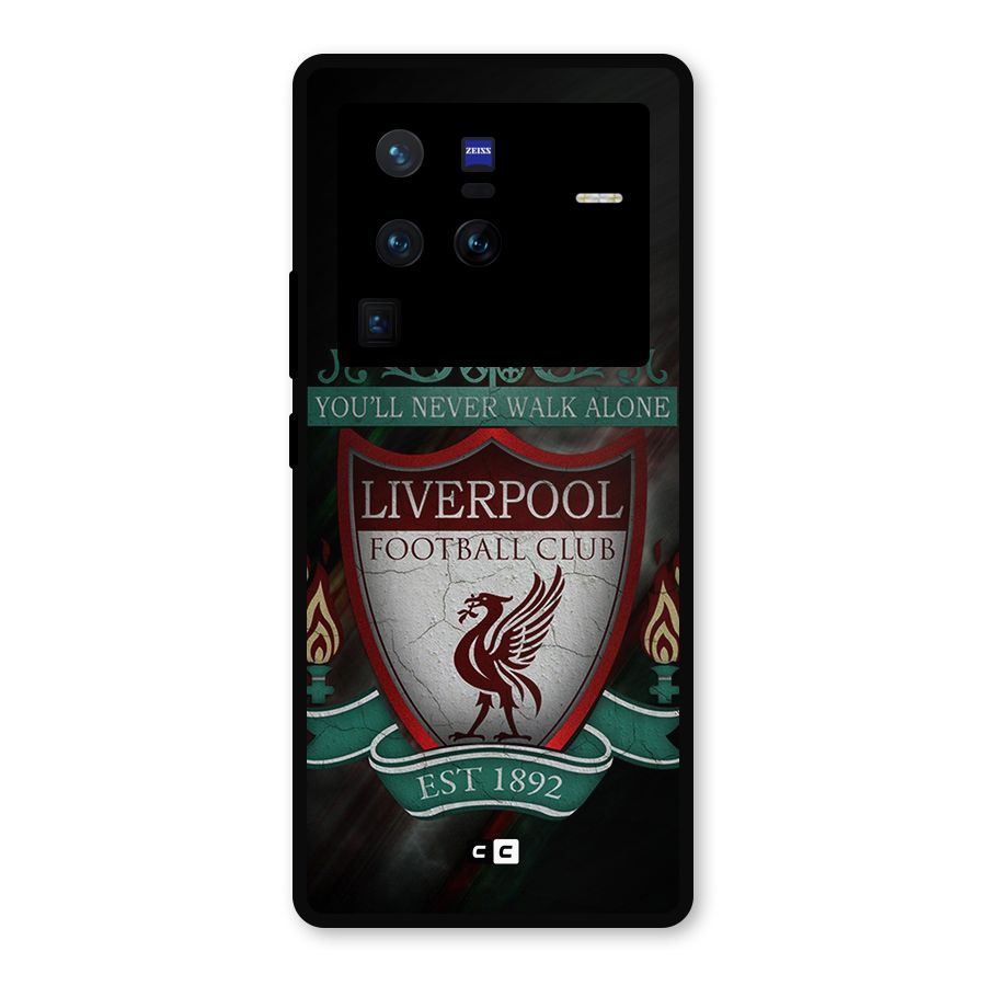 LiverPool FootBall Club Metal Back Case for Vivo X80 Pro