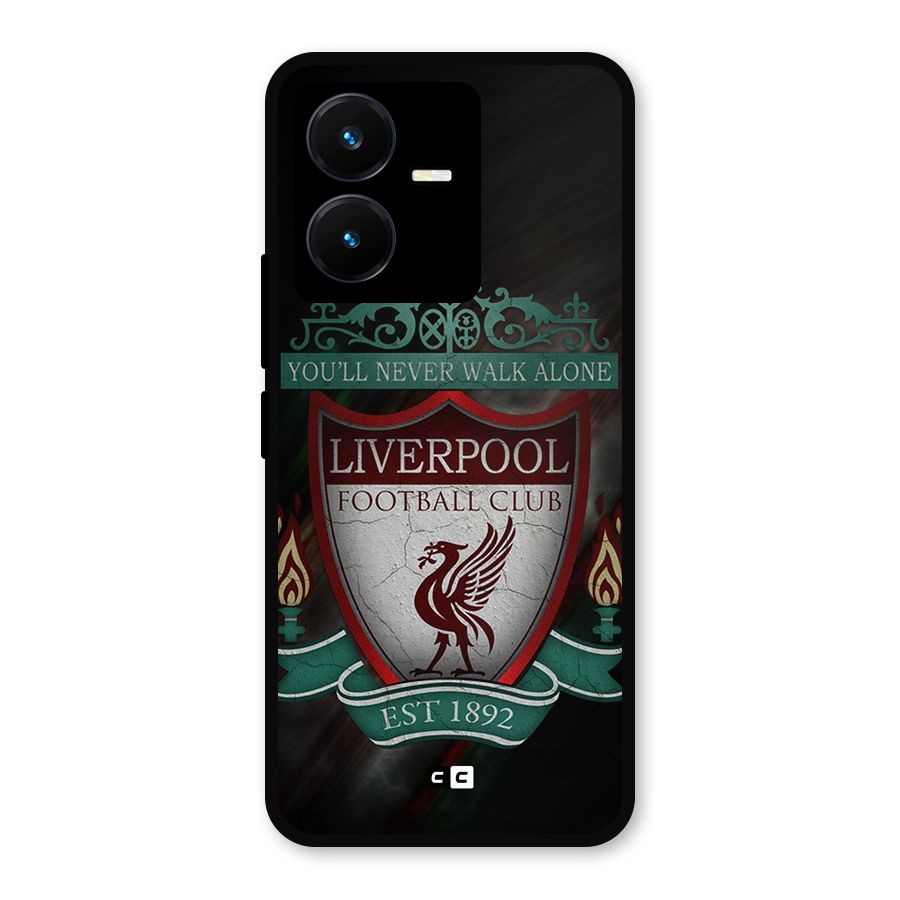 LiverPool FootBall Club Metal Back Case for Vivo Y22