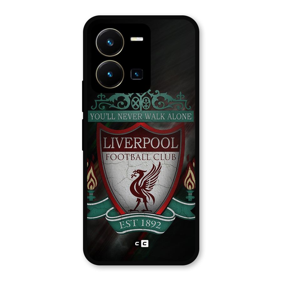LiverPool FootBall Club Metal Back Case for Vivo Y35