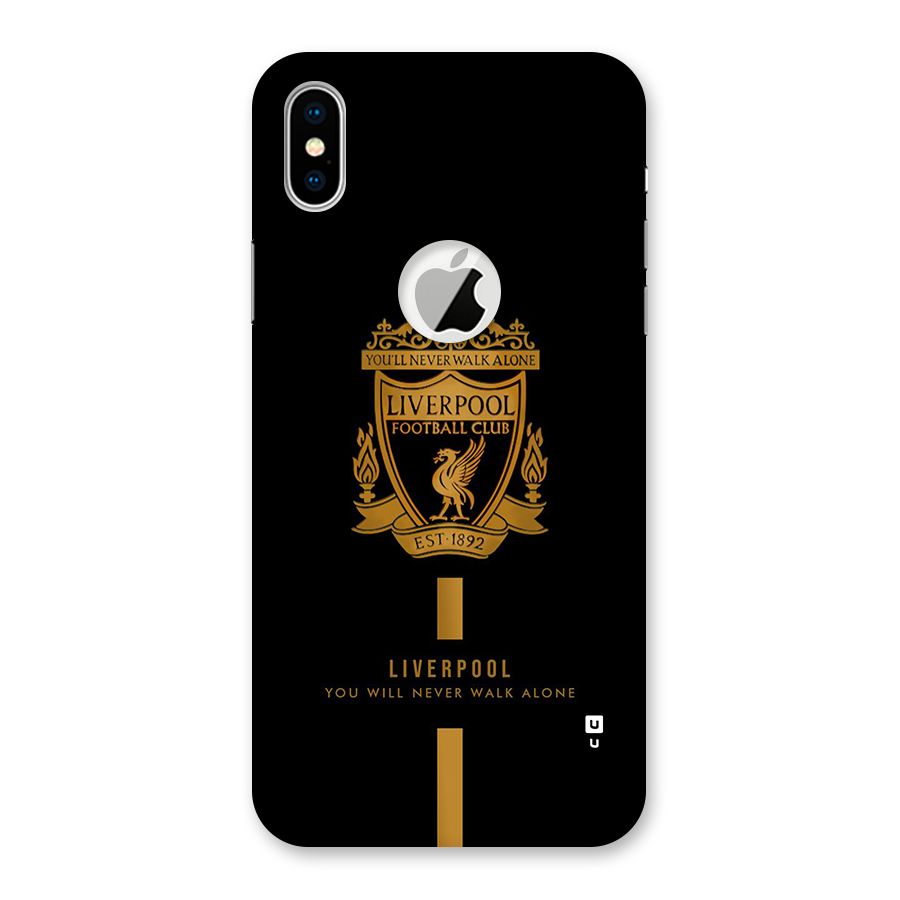 LiverPool Never Walk Alone Back Case for iPhone X Logo Cut