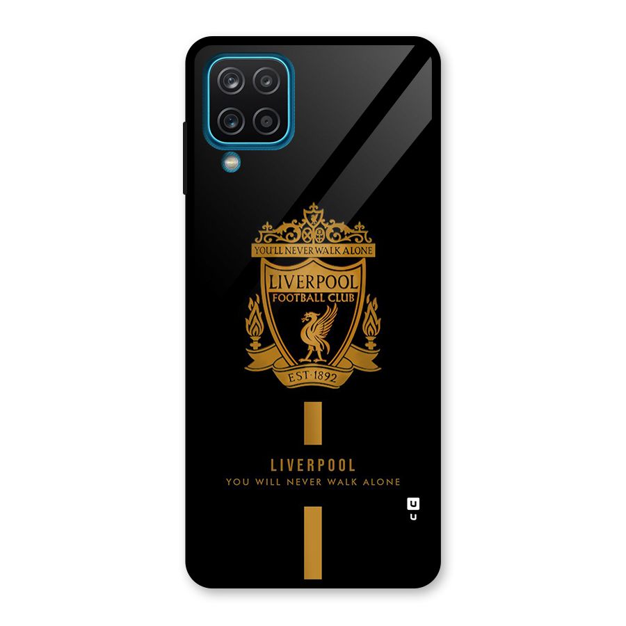 LiverPool Never Walk Alone Glass Back Case for Galaxy A12