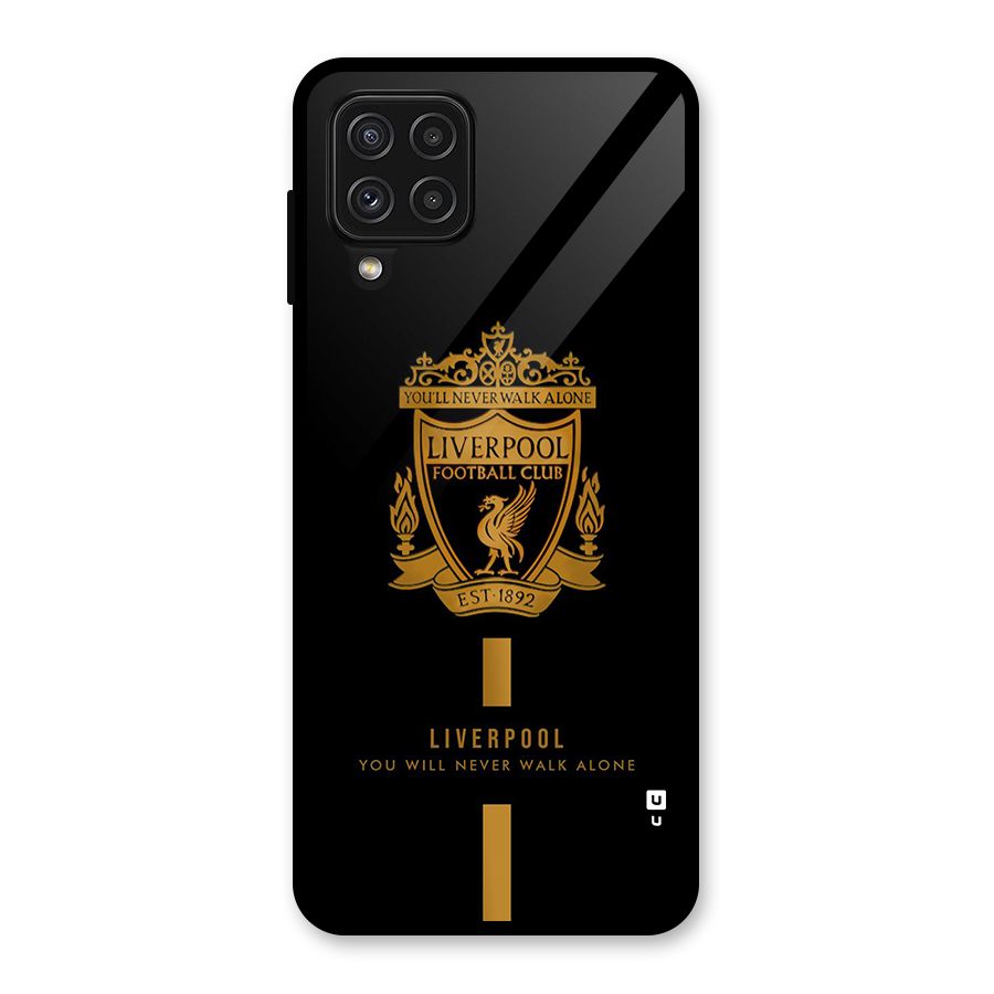 LiverPool Never Walk Alone Glass Back Case for Galaxy A22 4G