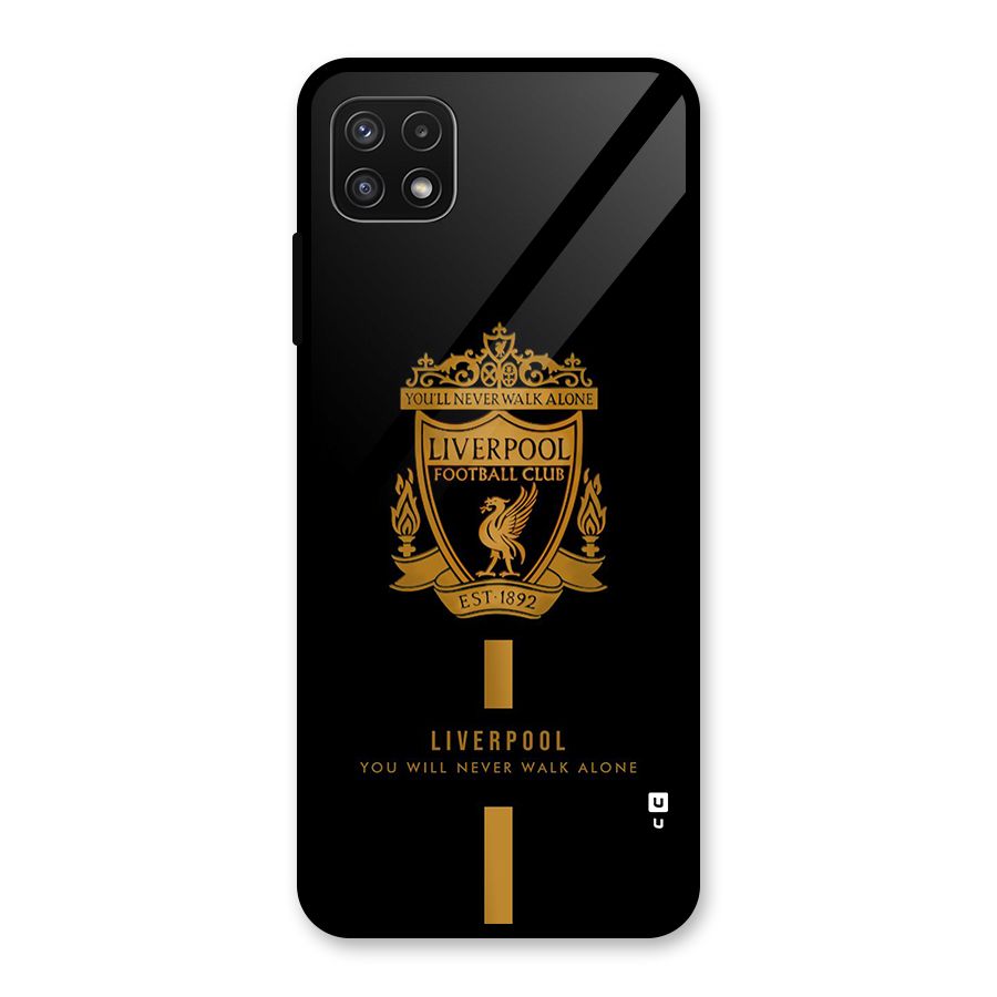 LiverPool Never Walk Alone Glass Back Case for Galaxy A22 5G