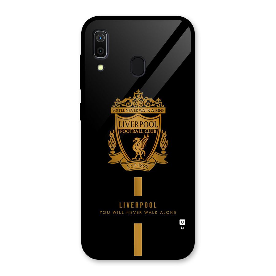 LiverPool Never Walk Alone Glass Back Case for Galaxy A30