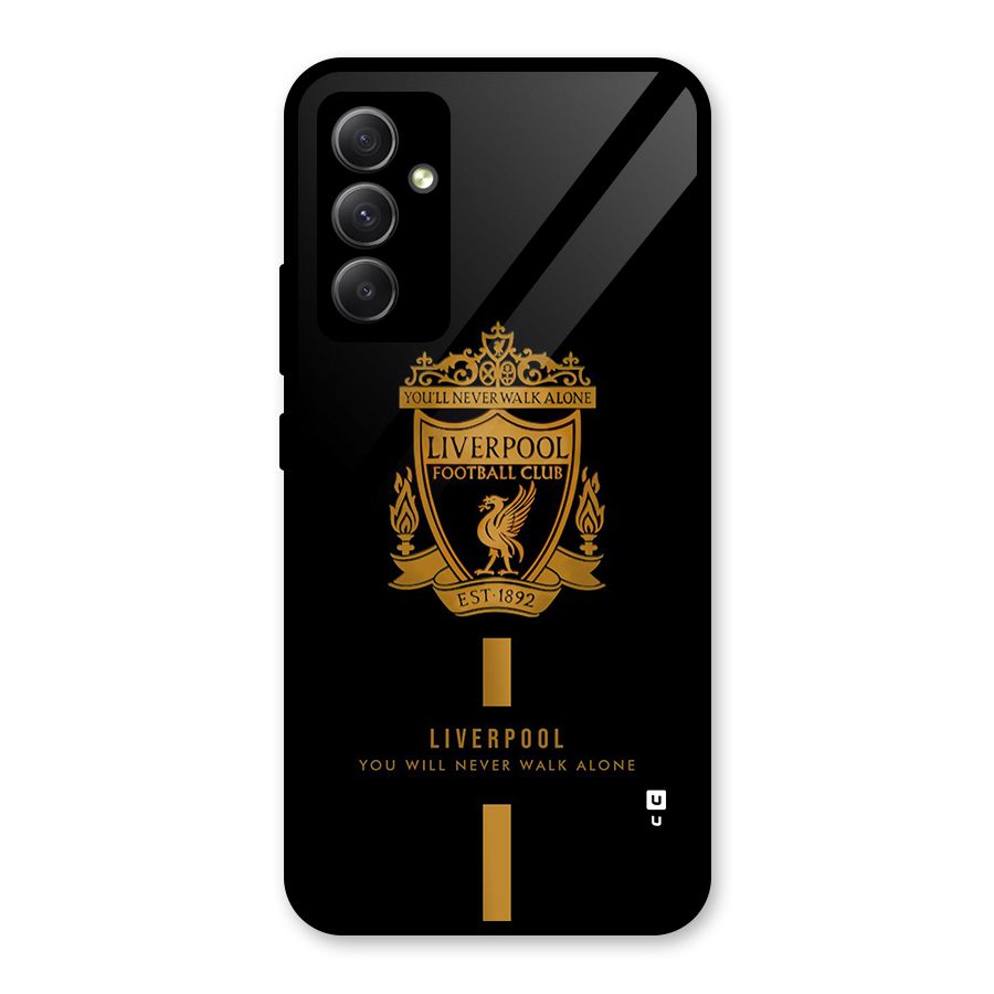 LiverPool Never Walk Alone Glass Back Case for Galaxy A34