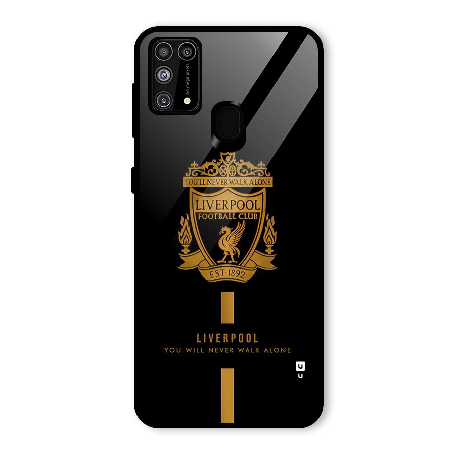 LiverPool Never Walk Alone Glass Back Case for Galaxy F41
