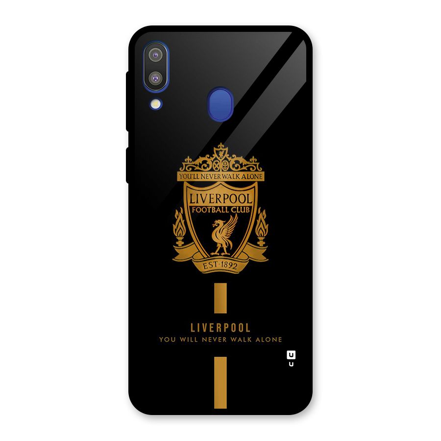 LiverPool Never Walk Alone Glass Back Case for Galaxy M20