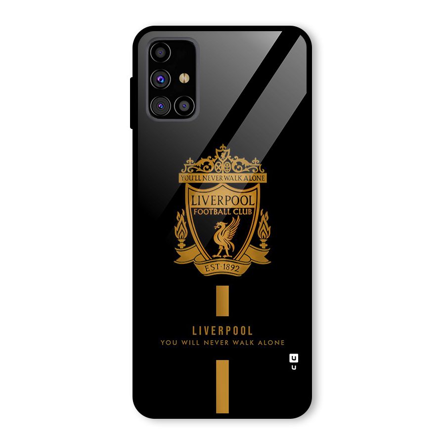 LiverPool Never Walk Alone Glass Back Case for Galaxy M31s