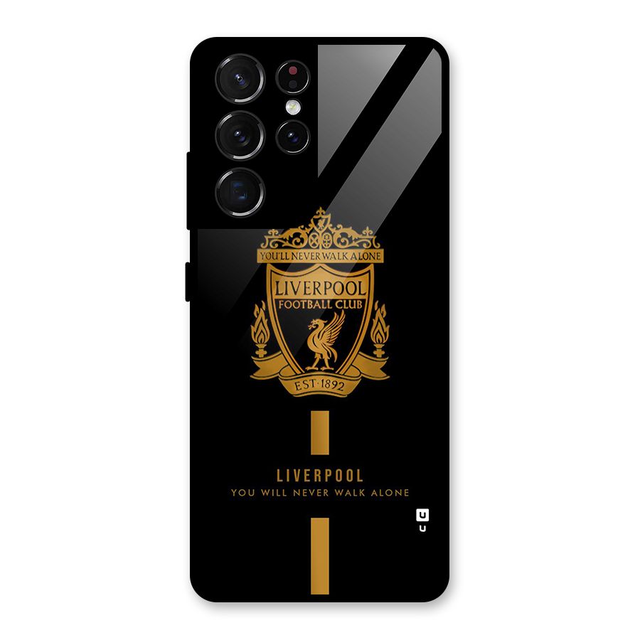 LiverPool Never Walk Alone Glass Back Case for Galaxy S21 Ultra 5G