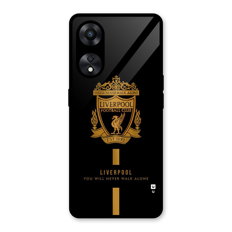 LiverPool Never Walk Alone Glass Back Case for Oppo A78