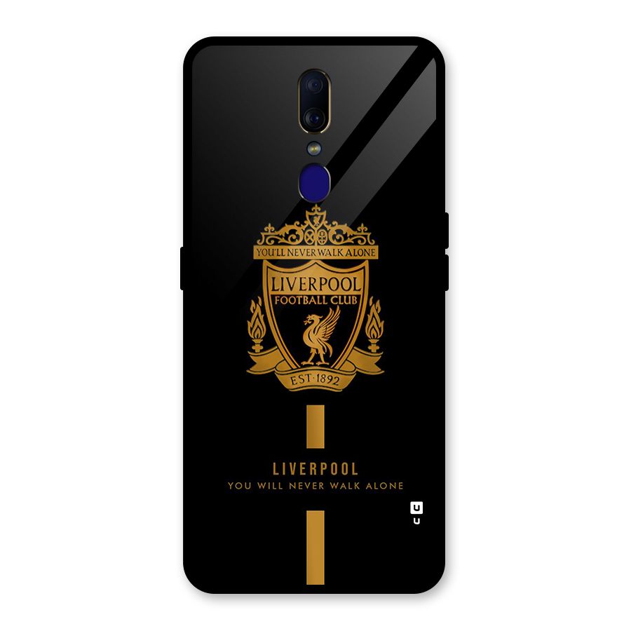 LiverPool Never Walk Alone Glass Back Case for Oppo F11