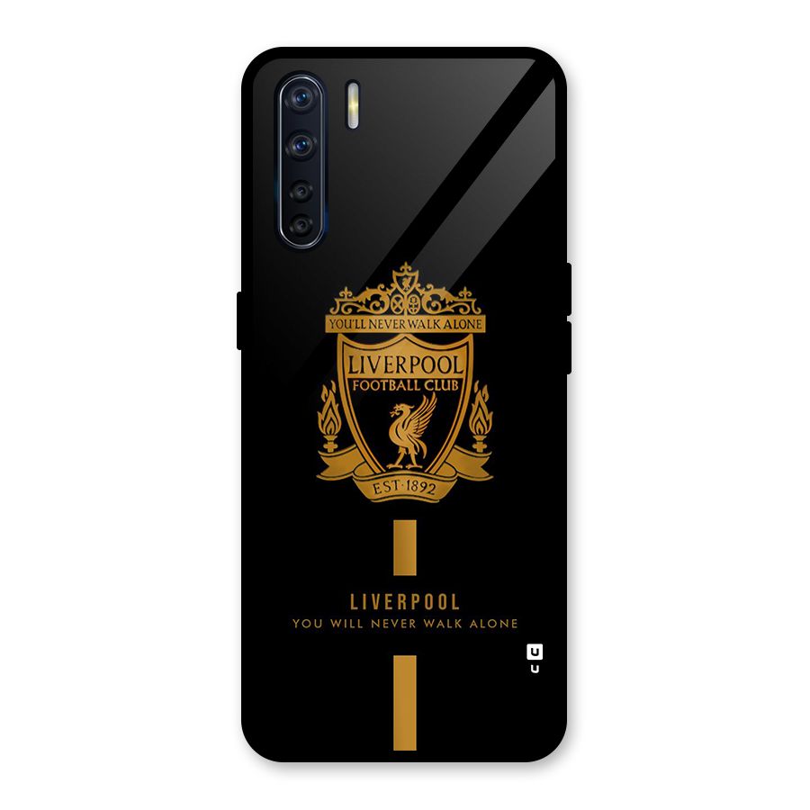 LiverPool Never Walk Alone Glass Back Case for Oppo F15