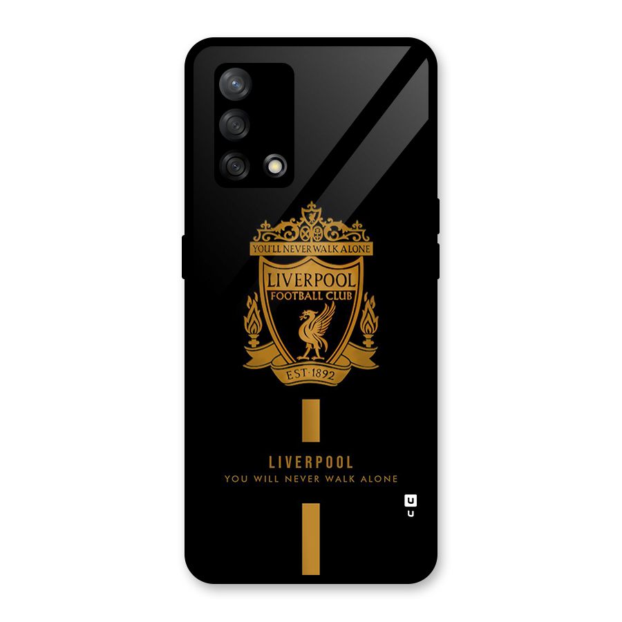LiverPool Never Walk Alone Glass Back Case for Oppo F19
