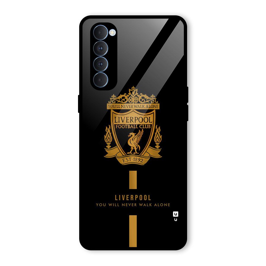 LiverPool Never Walk Alone Glass Back Case for Oppo Reno4 Pro