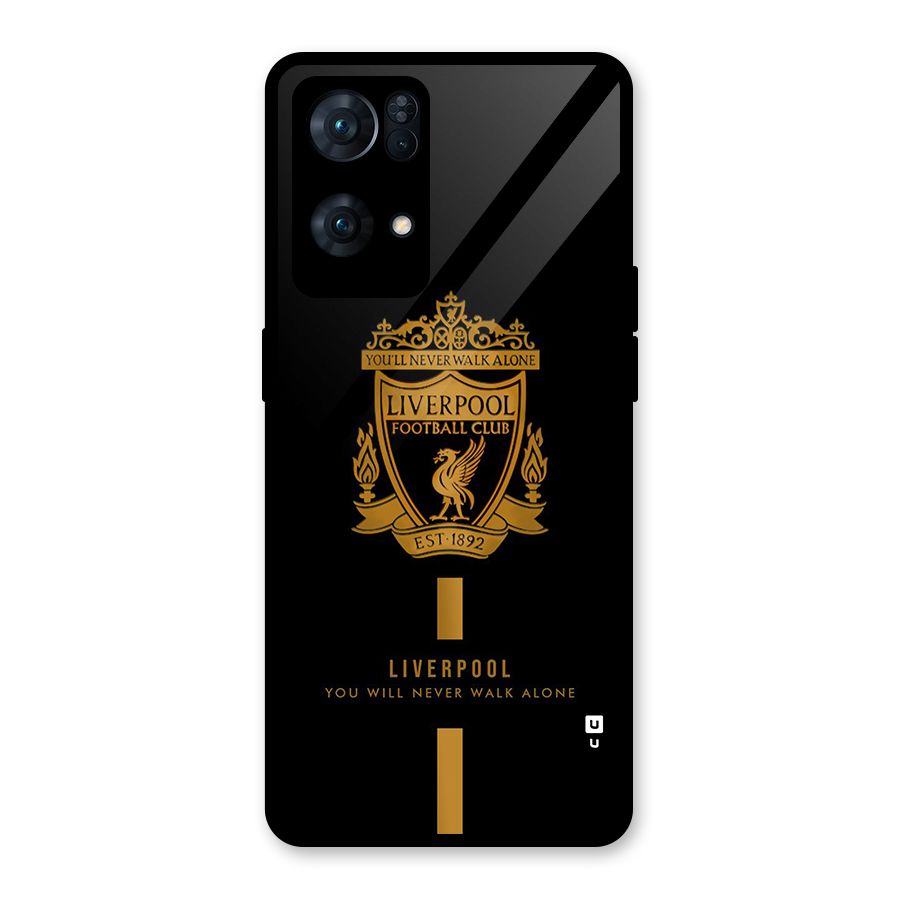 LiverPool Never Walk Alone Glass Back Case for Oppo Reno7 Pro 5G