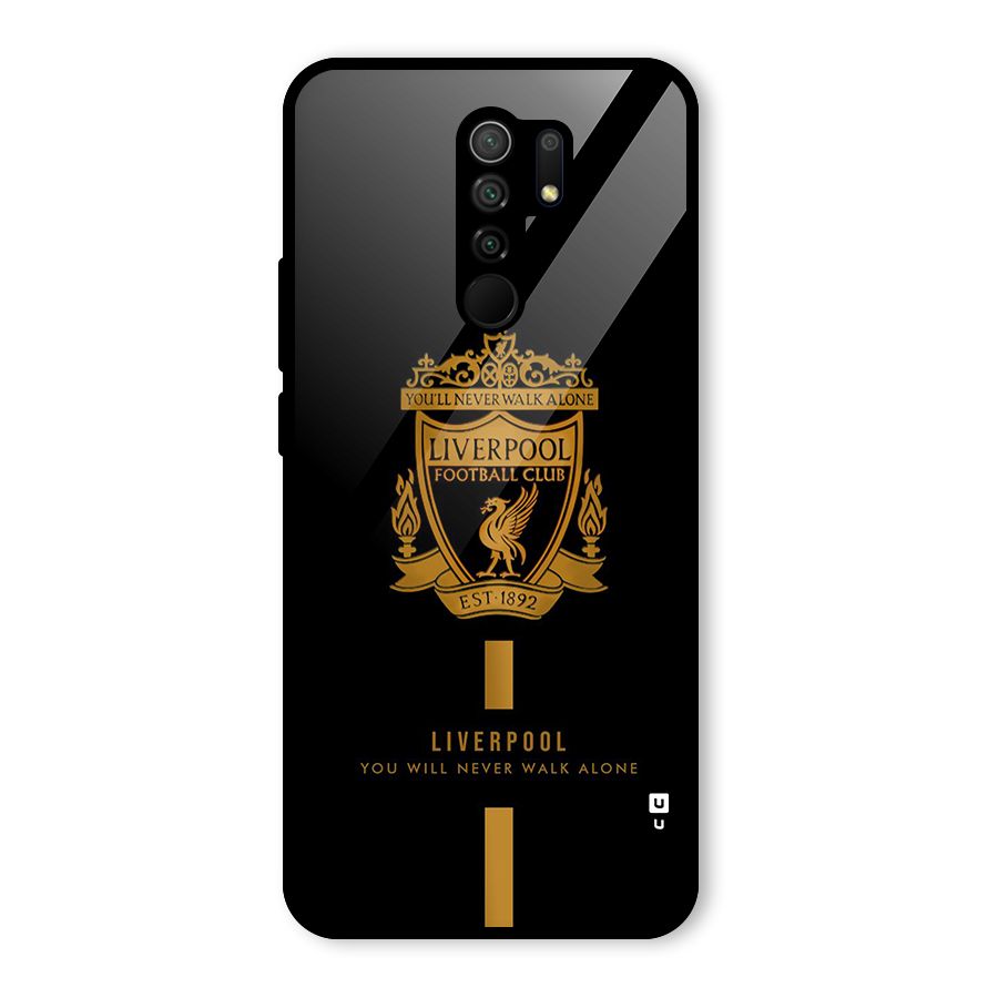LiverPool Never Walk Alone Glass Back Case for Poco M2