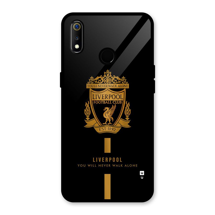 LiverPool Never Walk Alone Glass Back Case for Realme 3i