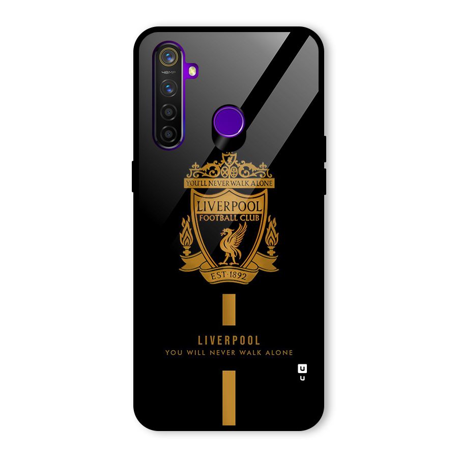 LiverPool Never Walk Alone Glass Back Case for Realme 5 Pro