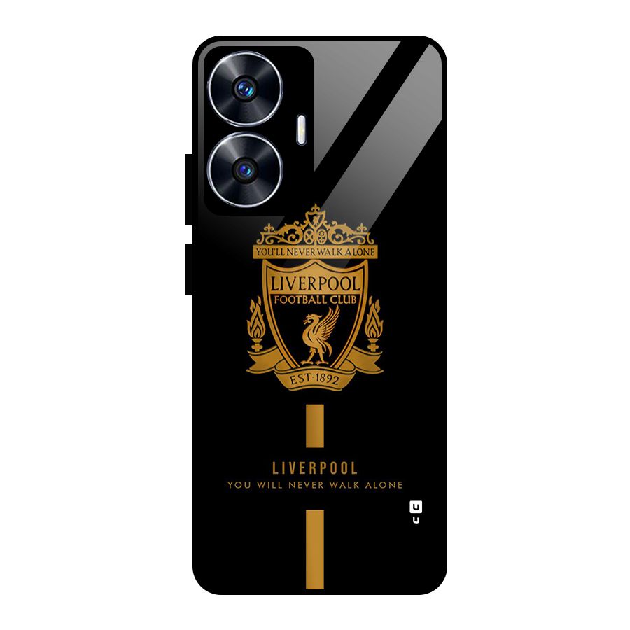 LiverPool Never Walk Alone Glass Back Case for Realme Narzo N55