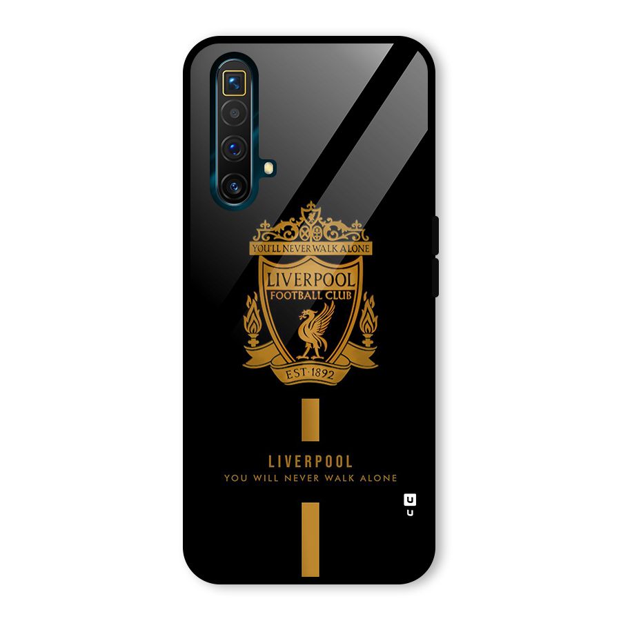 LiverPool Never Walk Alone Glass Back Case for Realme X3