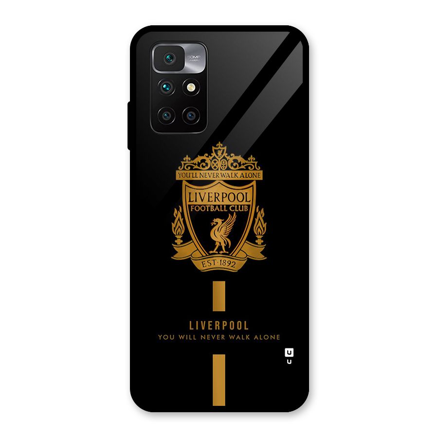 LiverPool Never Walk Alone Glass Back Case for Redmi 10 Prime