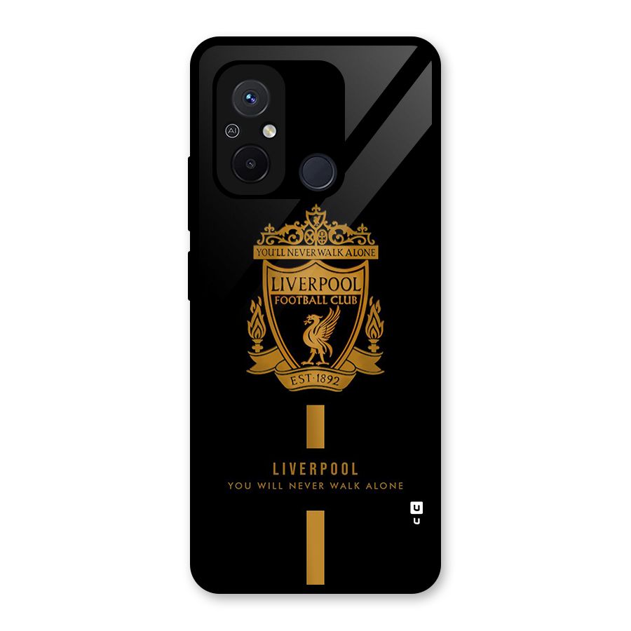 LiverPool Never Walk Alone Glass Back Case for Redmi 12C