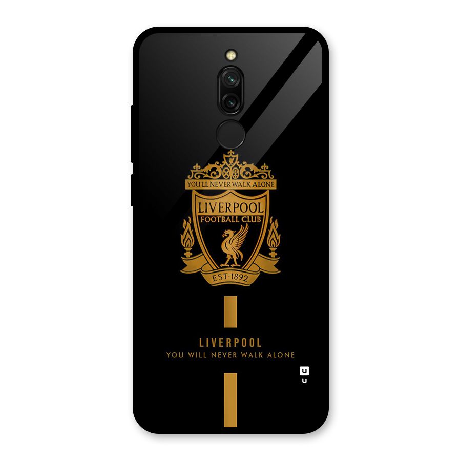 LiverPool Never Walk Alone Glass Back Case for Redmi 8