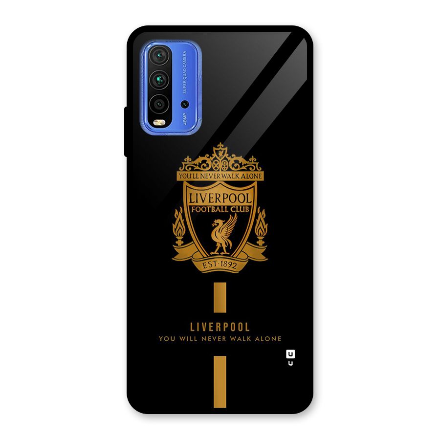 LiverPool Never Walk Alone Glass Back Case for Redmi 9 Power