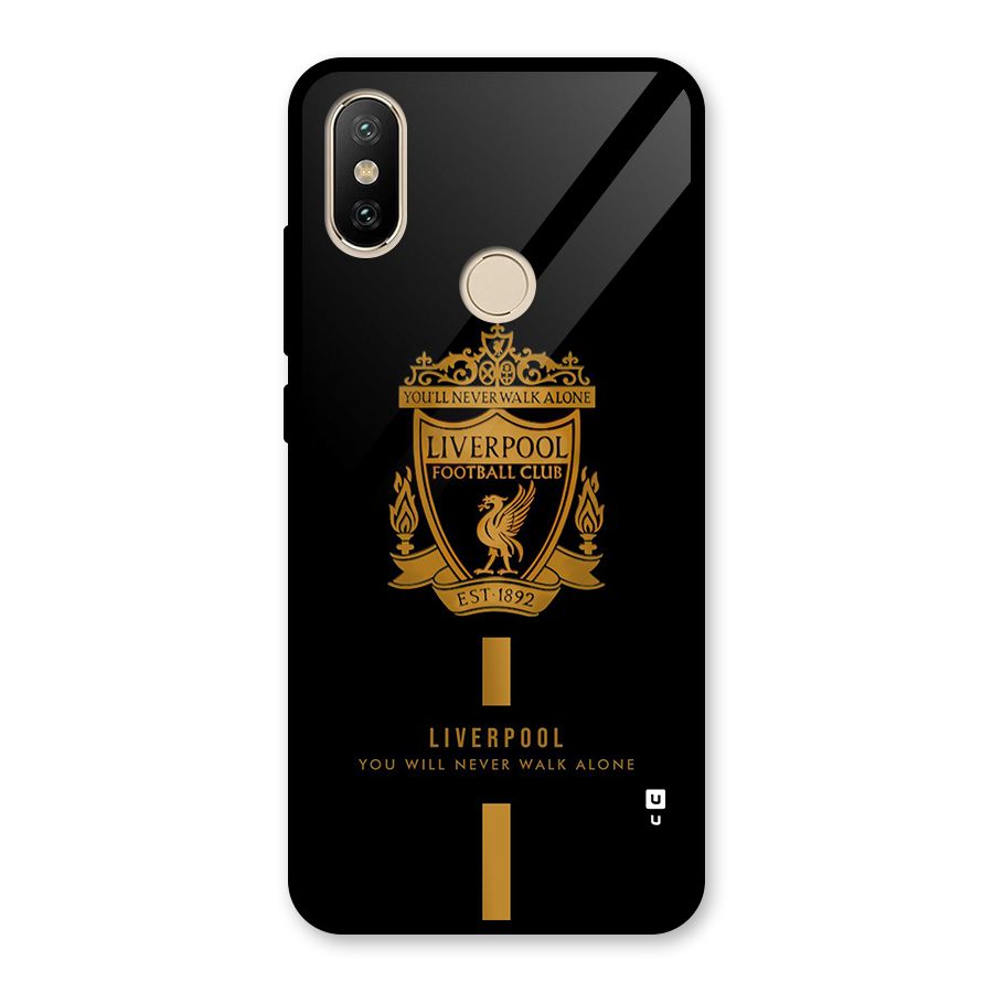 LiverPool Never Walk Alone Glass Back Case for Redmi A1