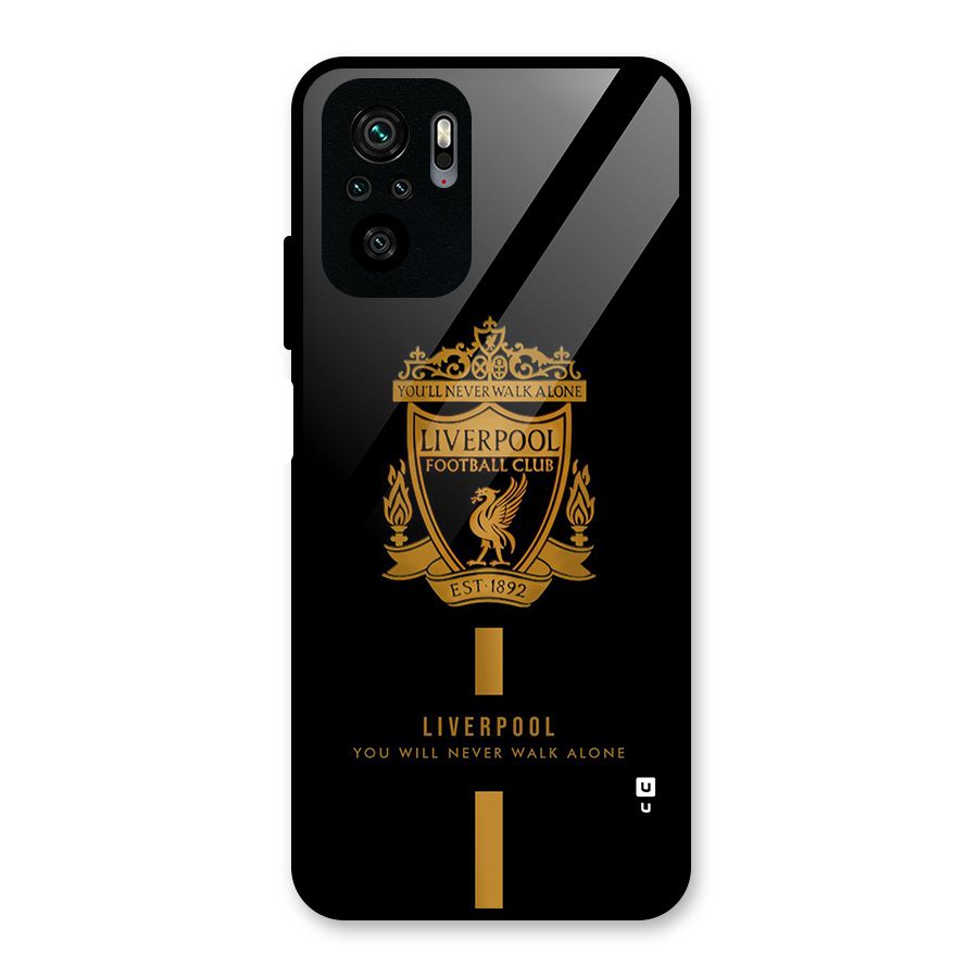 LiverPool Never Walk Alone Glass Back Case for Redmi Note 11 SE