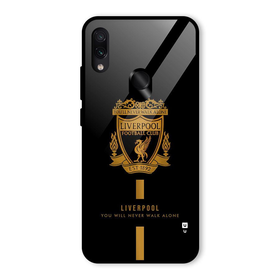 LiverPool Never Walk Alone Glass Back Case for Redmi Note 7