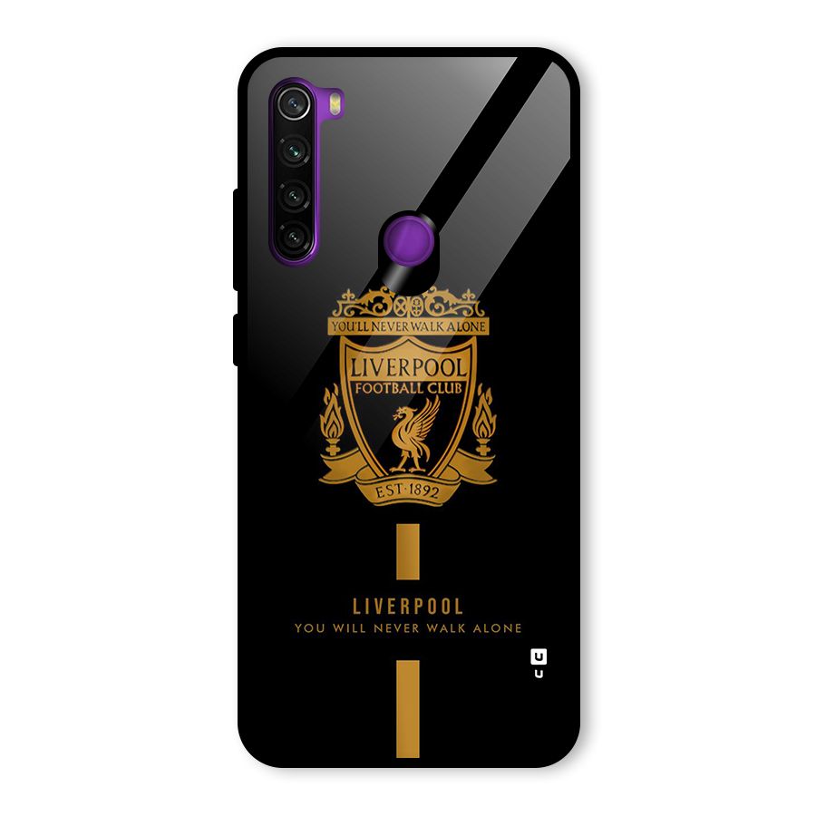 LiverPool Never Walk Alone Glass Back Case for Redmi Note 8
