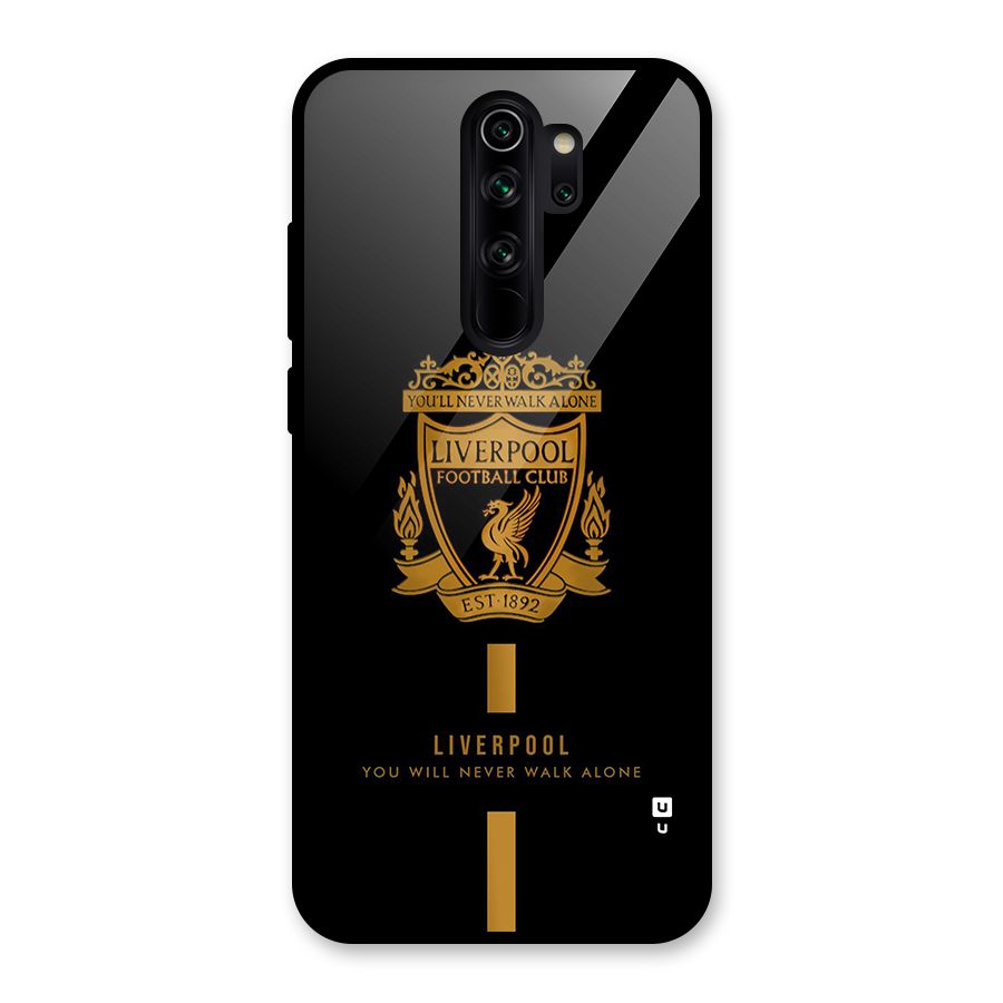 LiverPool Never Walk Alone Glass Back Case for Redmi Note 8 Pro
