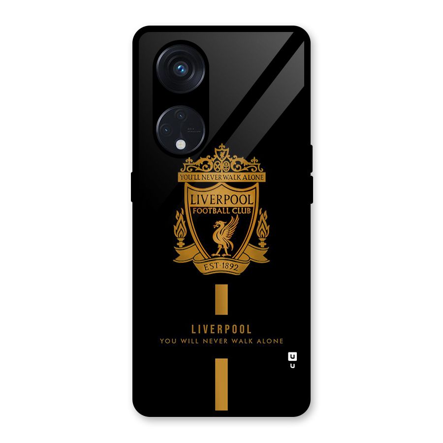 LiverPool Never Walk Alone Glass Back Case for Reno8 T 5G