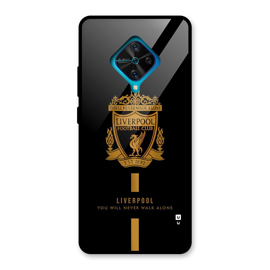 LiverPool Never Walk Alone Glass Back Case for Vivo S1 Pro