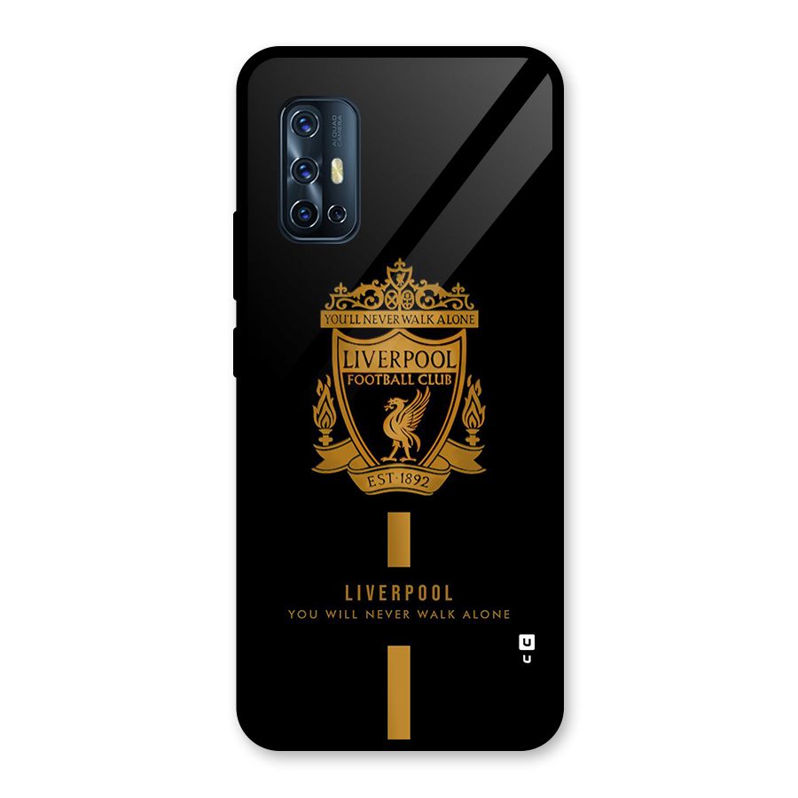 LiverPool Never Walk Alone Glass Back Case for Vivo V17