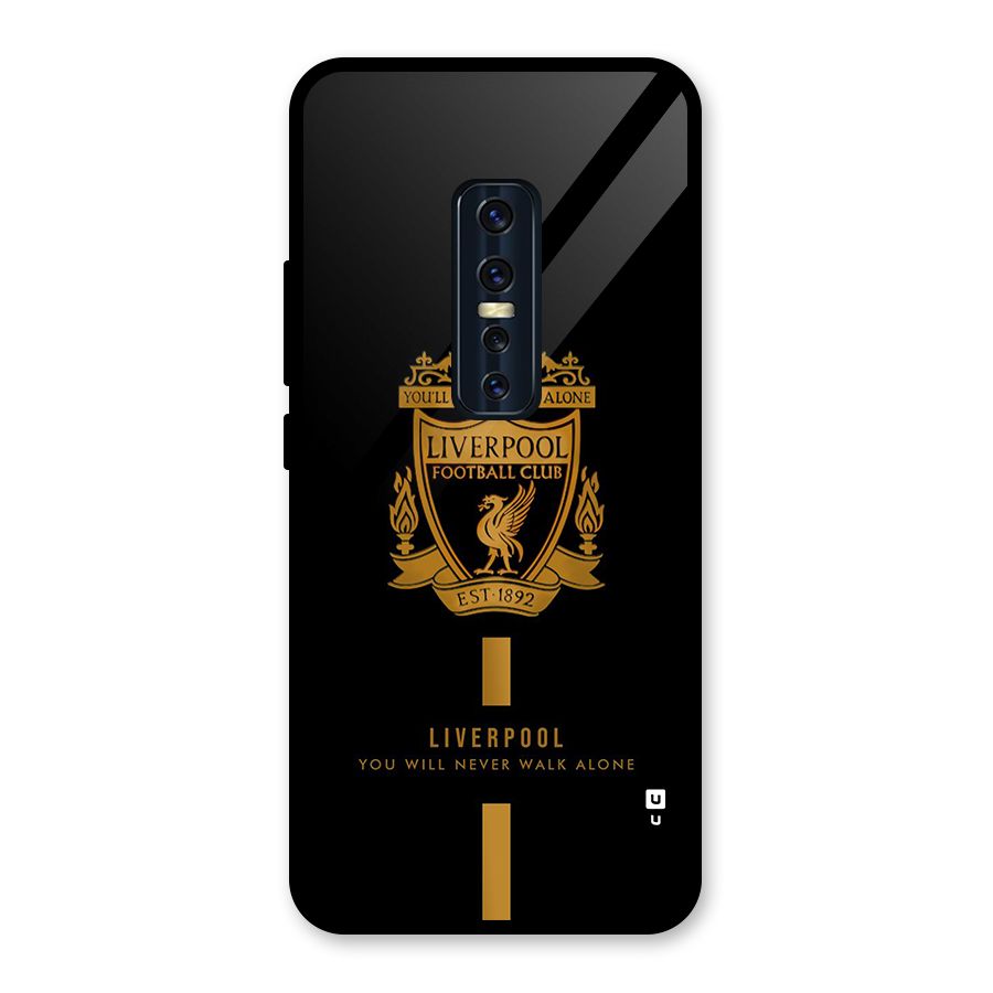LiverPool Never Walk Alone Glass Back Case for Vivo V17 Pro