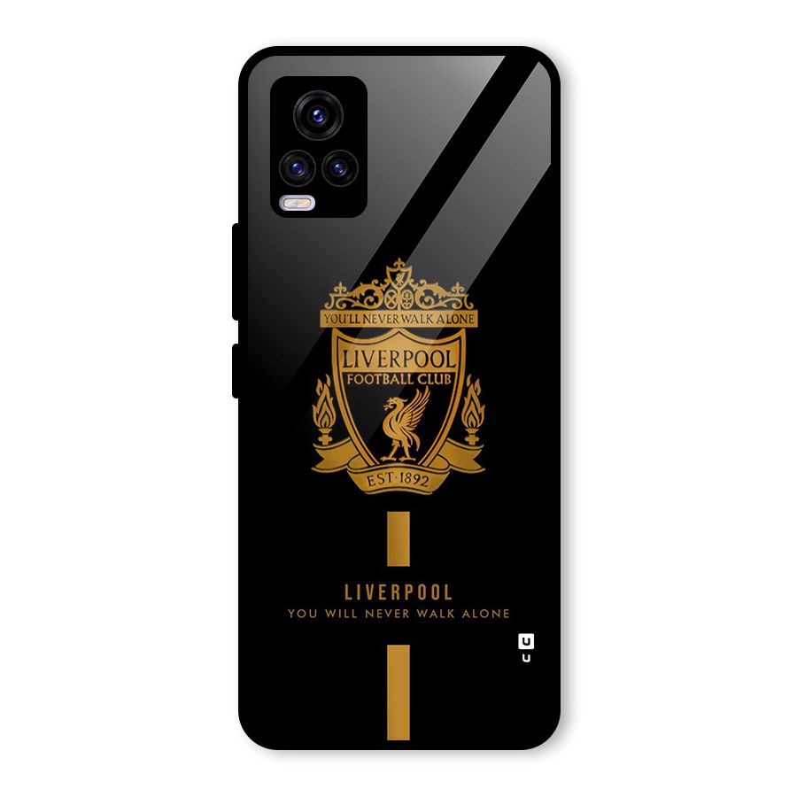 LiverPool Never Walk Alone Glass Back Case for Vivo V20 2021