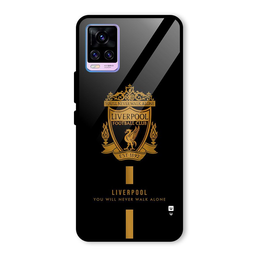 LiverPool Never Walk Alone Glass Back Case for Vivo V20 Pro