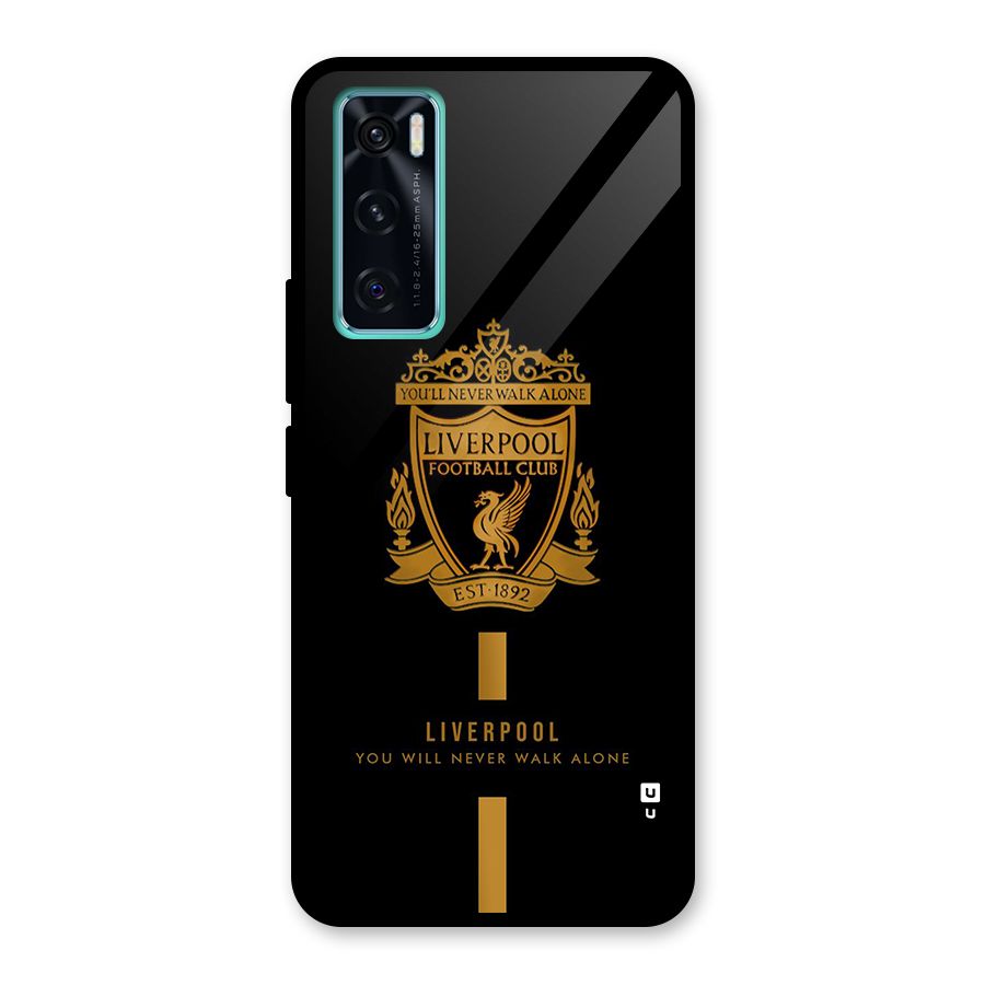 LiverPool Never Walk Alone Glass Back Case for Vivo V20 SE