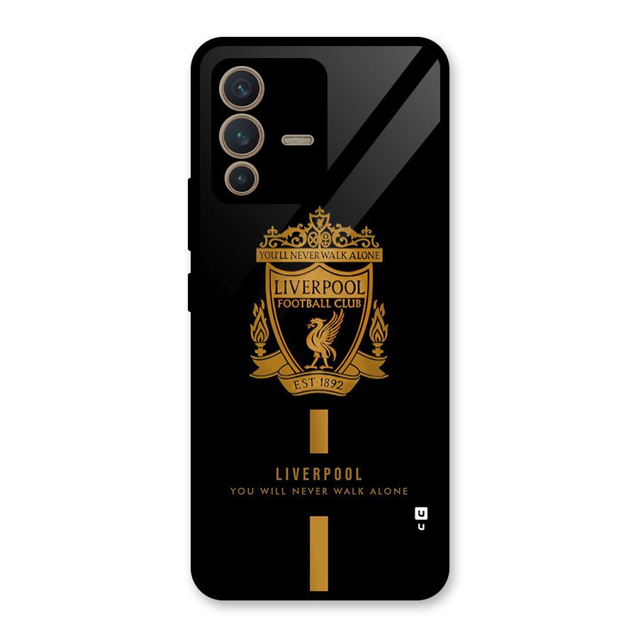 LiverPool Never Walk Alone Glass Back Case for Vivo V23 5G