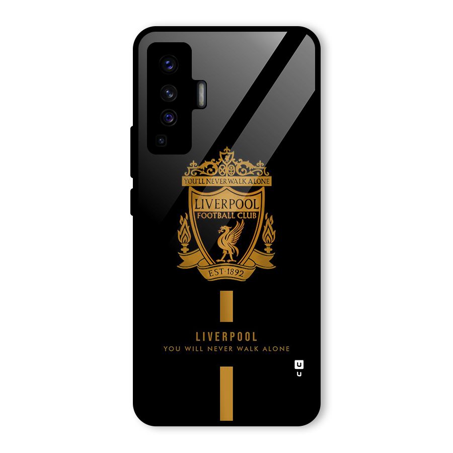 LiverPool Never Walk Alone Glass Back Case for Vivo X50