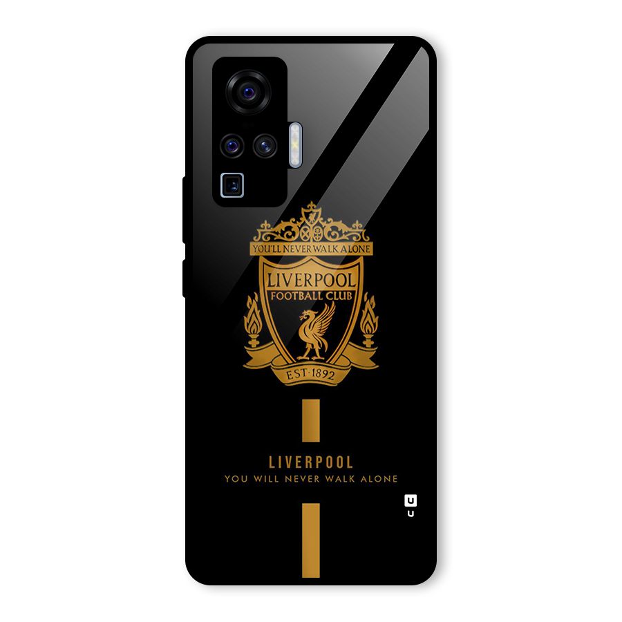 LiverPool Never Walk Alone Glass Back Case for Vivo X50 Pro