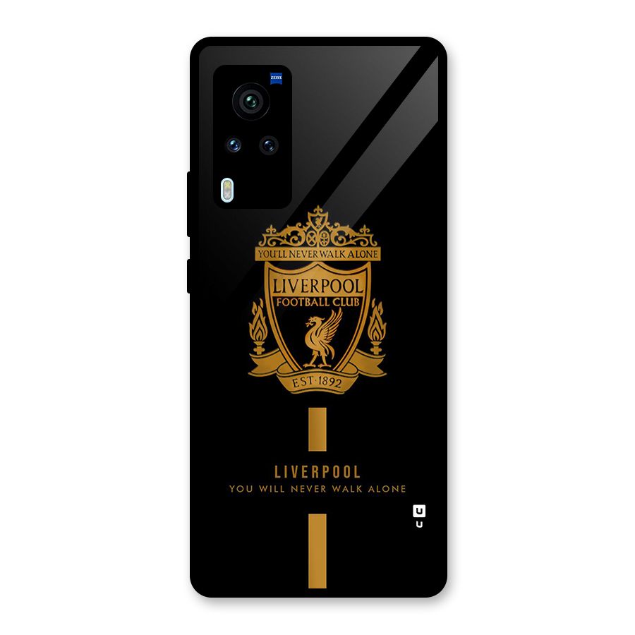 LiverPool Never Walk Alone Glass Back Case for Vivo X60 Pro